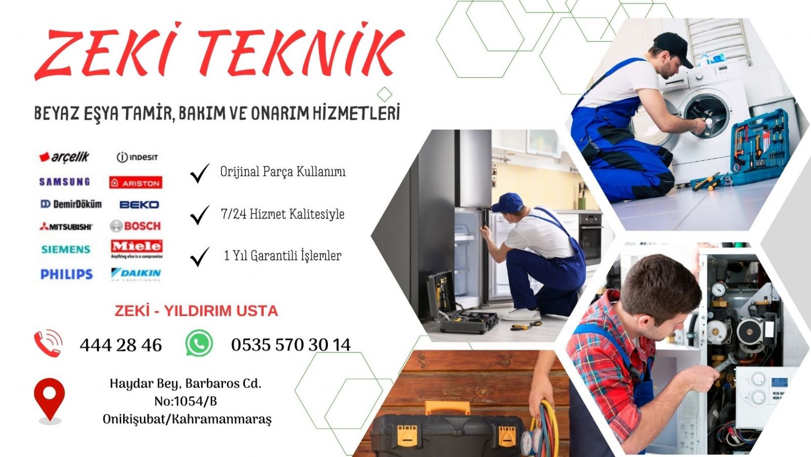 Onikişubat Çamaşır Makinesi Servisi